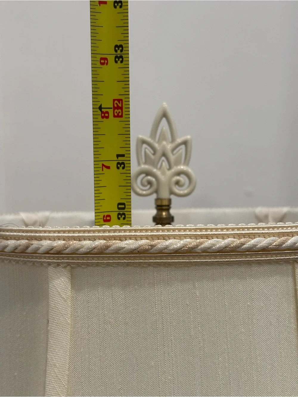 Vintage 1970s Lenox by Quoizel Candelabra Table Lamp Brass Fine Porcelain Accent
